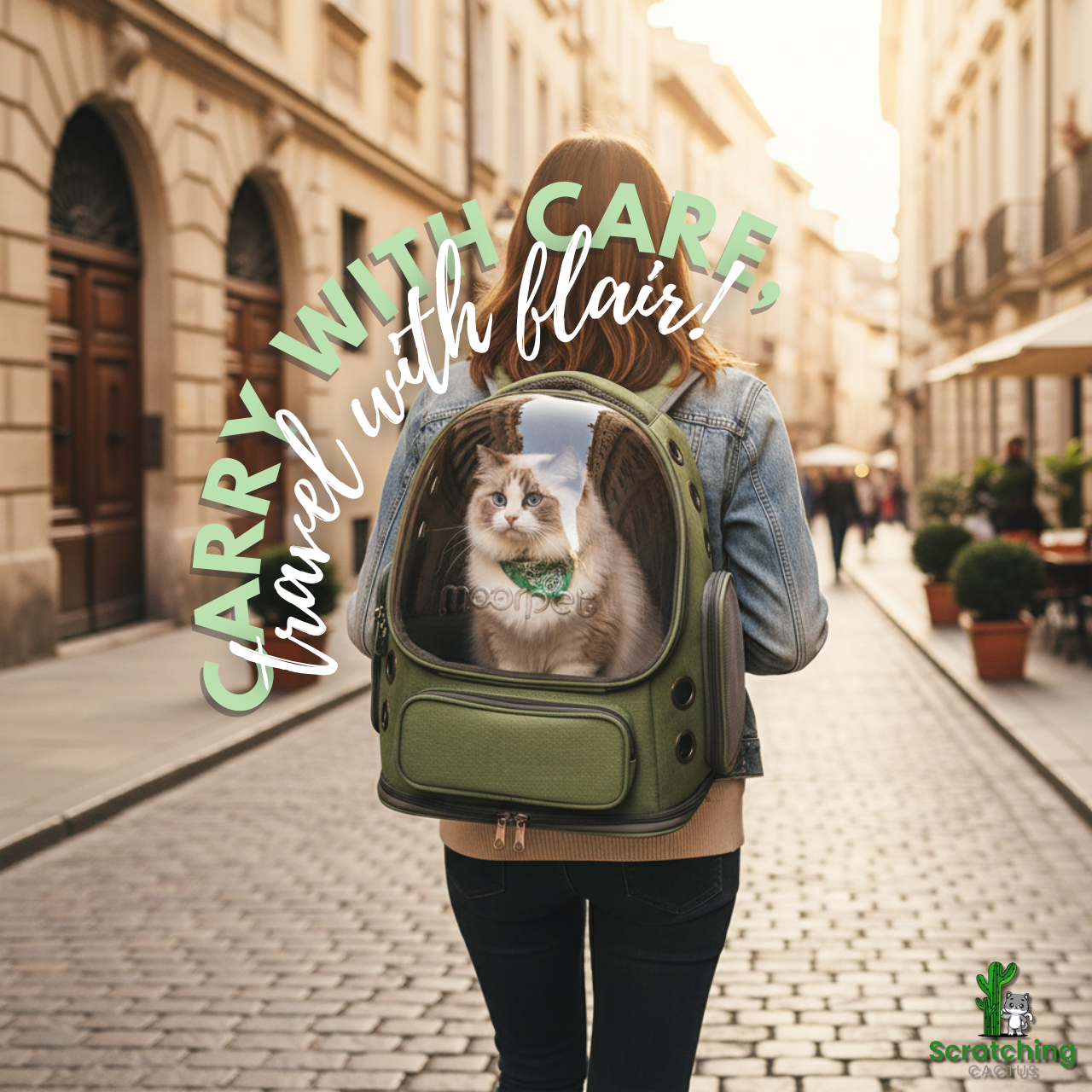 Transparent Pet Carrier Backpack & Travel Bag for Cats & Small Dogs